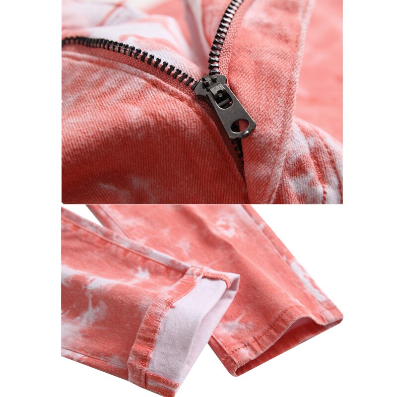 High Quality Men Casual Jeans Coated Slim Straight