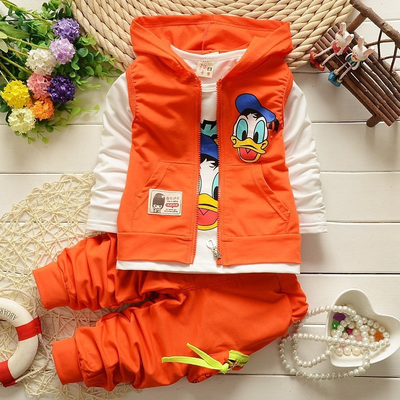 Kids Toddler Three-piece Cartoon Donald Duck