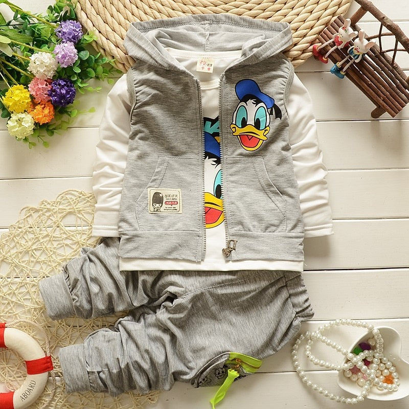 Kids Toddler Three-piece Cartoon Donald Duck