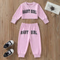 1-6Y Infant Kids Baby Girls 2Pcs Clothes Set Long Sleeve Crops Tops Shirt Pants Spring Autumn Outfits