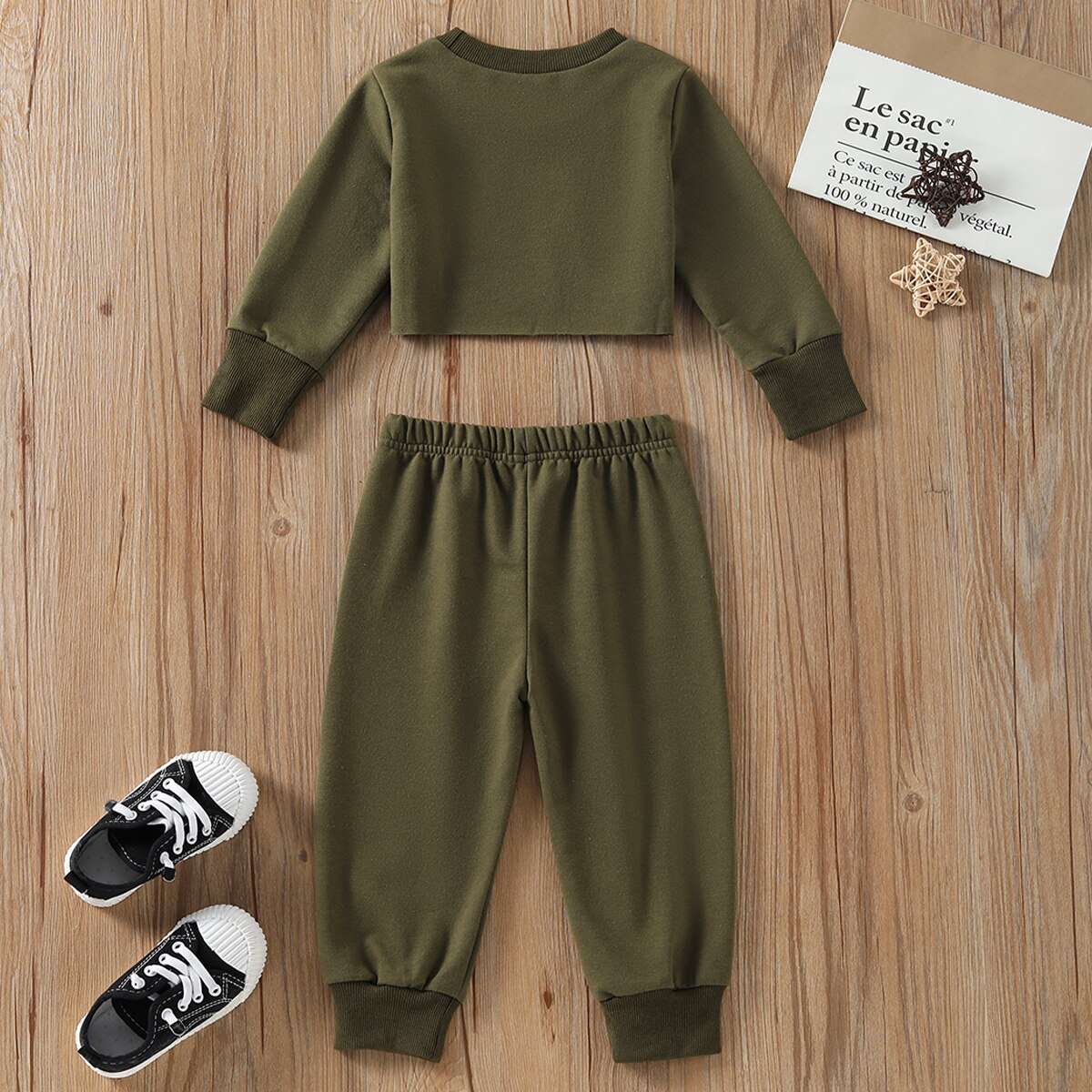 1-6Y Infant Kids Baby Girls 2Pcs Clothes Set Long Sleeve Crops Tops Shirt Pants Spring Autumn Outfits