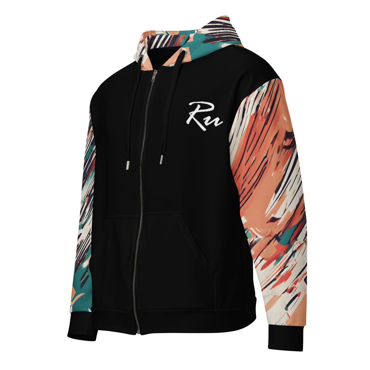 Designer 2 zip hoodie