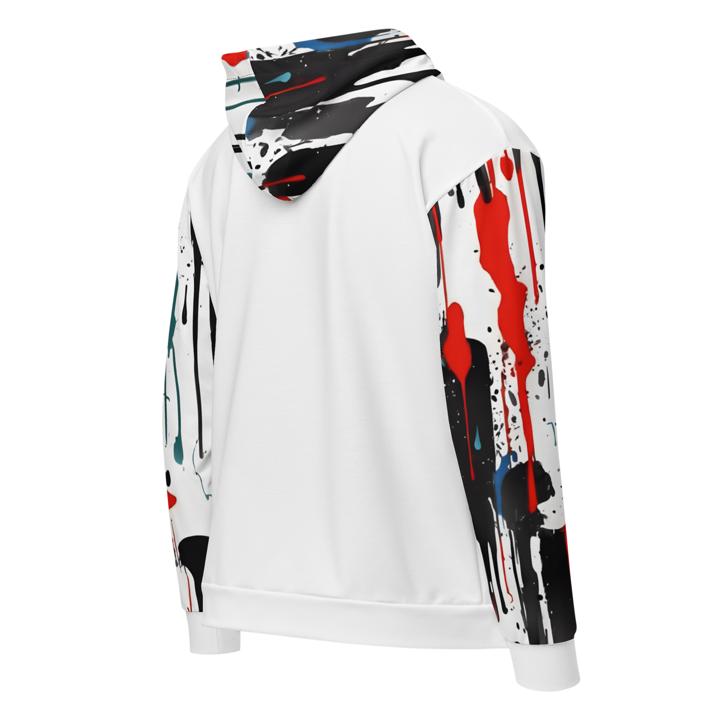 Abstract Designer zip hoodie