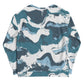 Blue Wave Patterns Sweatshirt