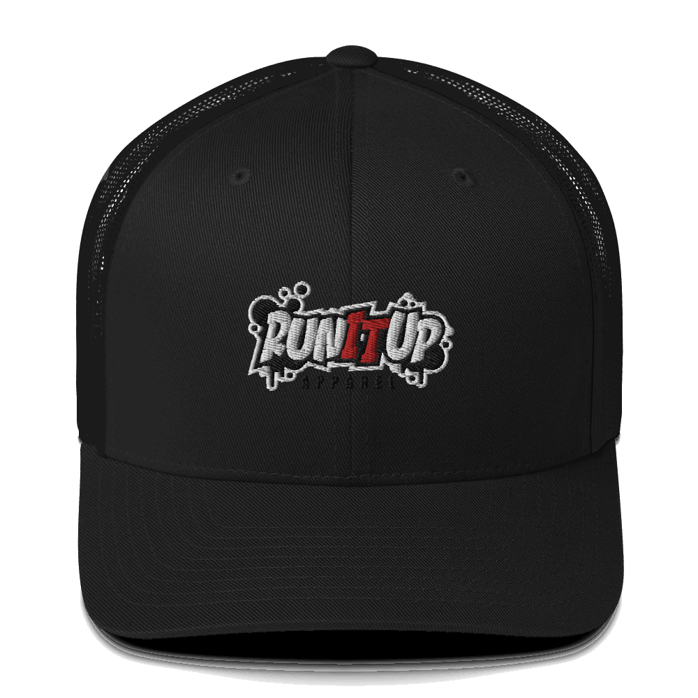 3D Puff Run It Up Apparel Trucker Cap