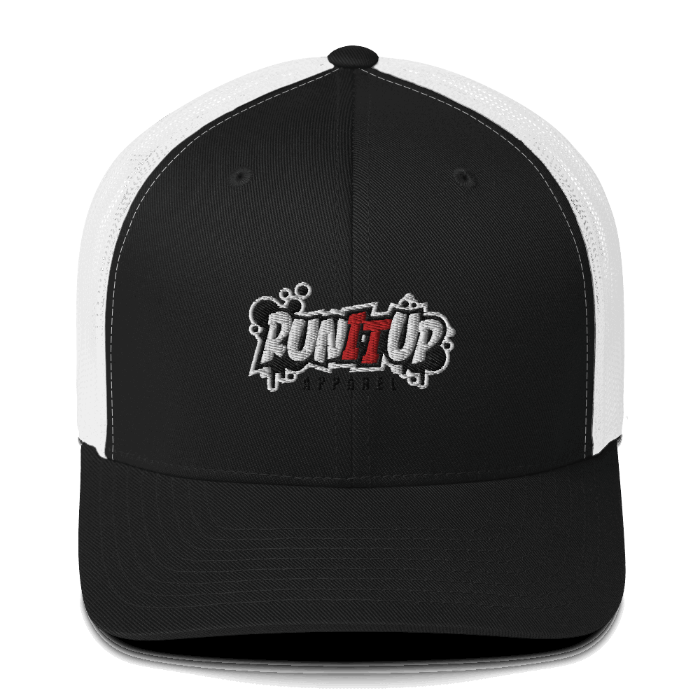 3D Puff Run It Up Apparel Trucker Cap