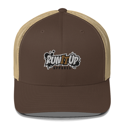 3D Puff EMB Run It Up Apparel Trucker Cap