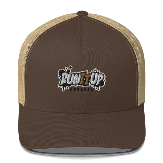 3D Puff EMB Run It Up Apparel Trucker Cap