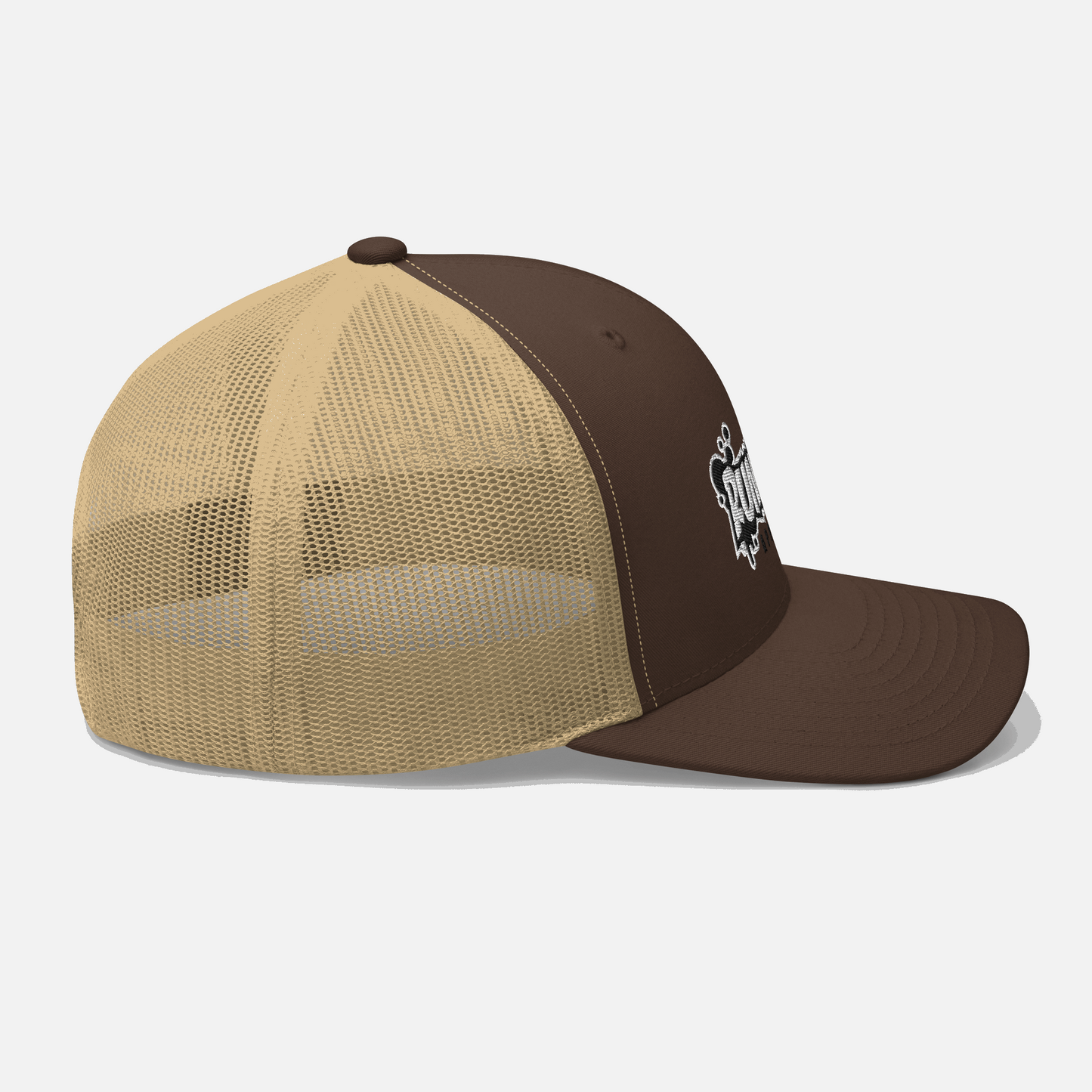 3D Puff EMB Run It Up Apparel Trucker Cap