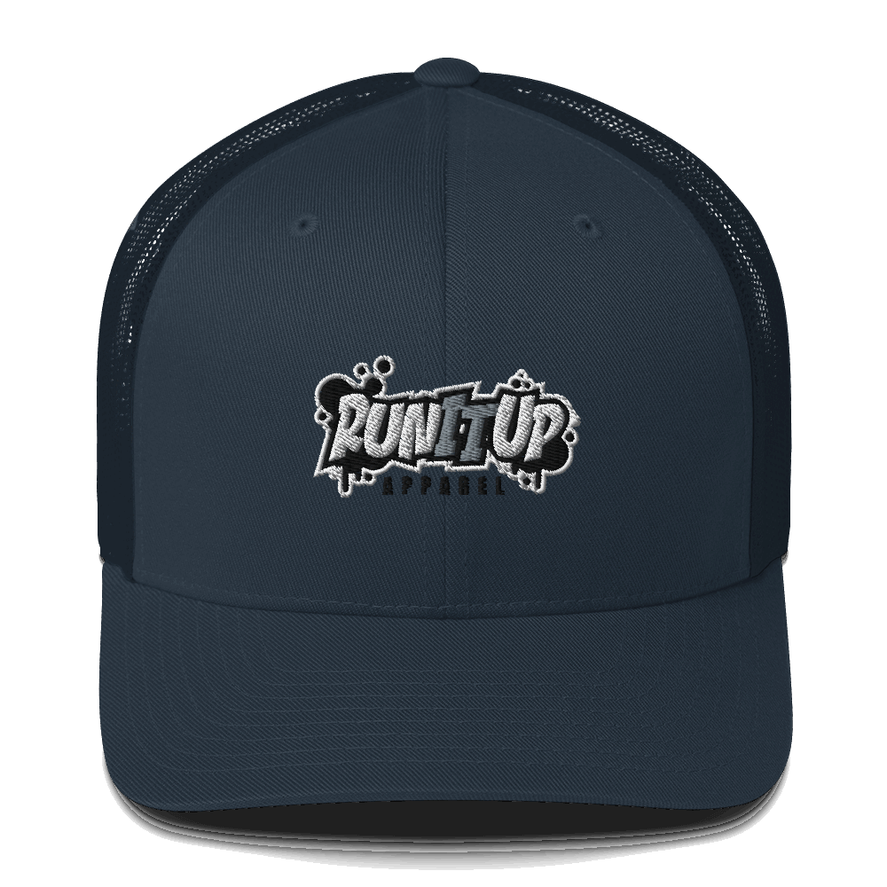 3D Puff EMB Run It Up Apparel Trucker Cap