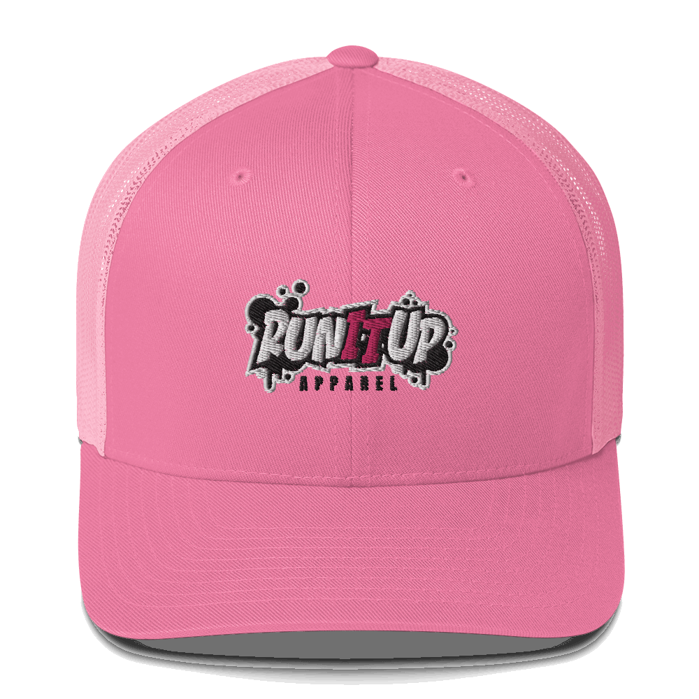 3D Puff EMB Run It Up Apparel Trucker Cap