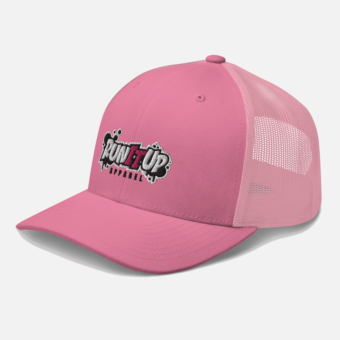 3D Puff EMB Run It Up Apparel Trucker Cap