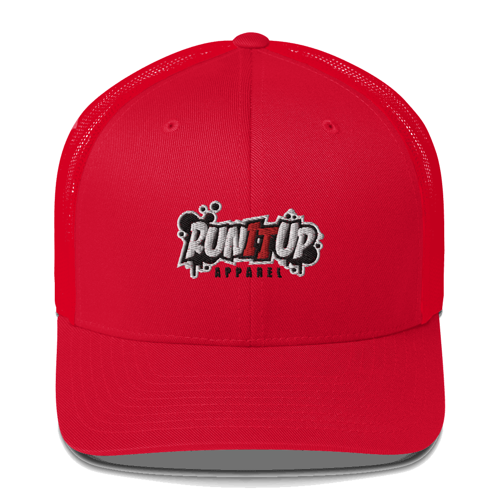 3D Puff Run It Up Apparel Trucker Cap