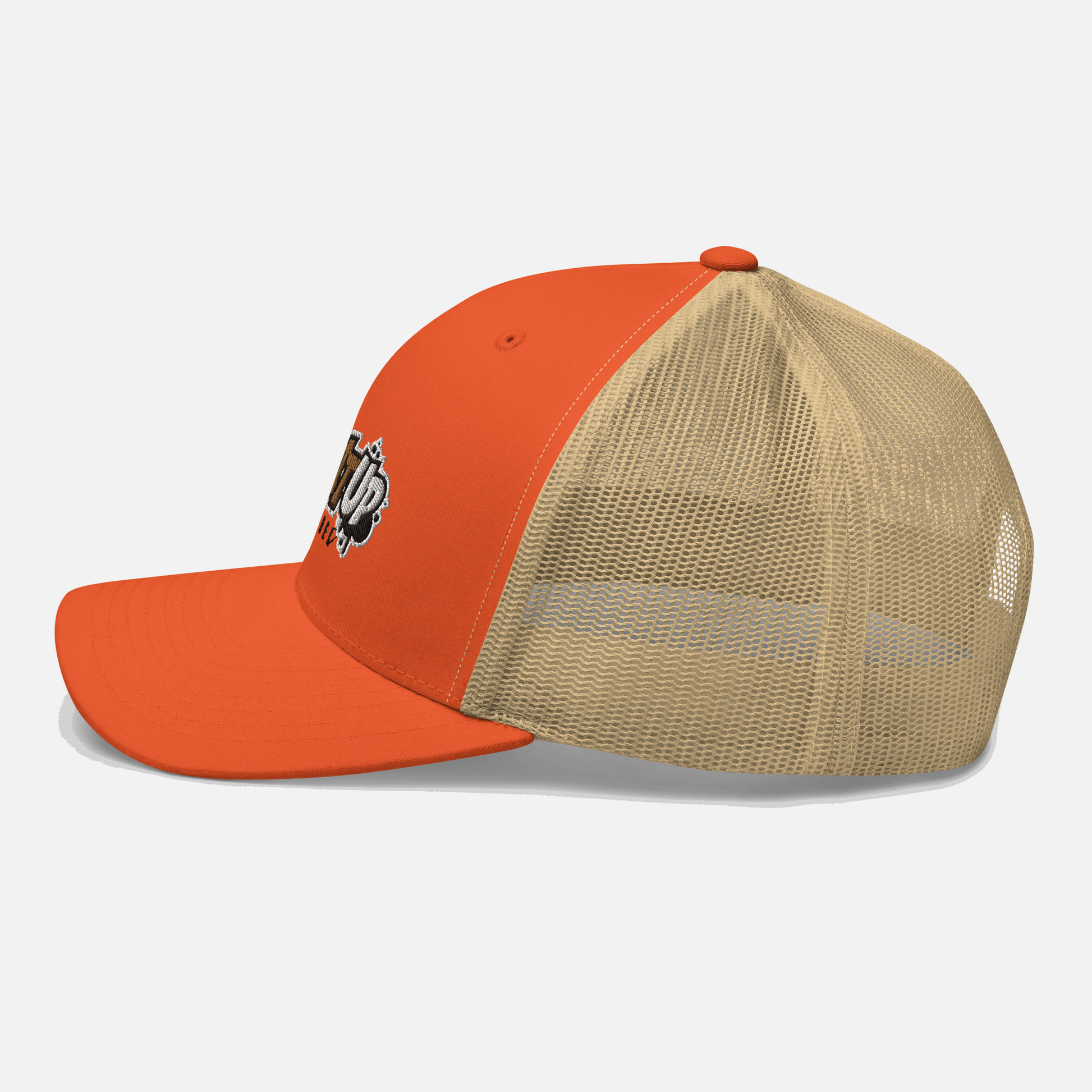 3D Puff EMB Run It Up Apparel Trucker Cap