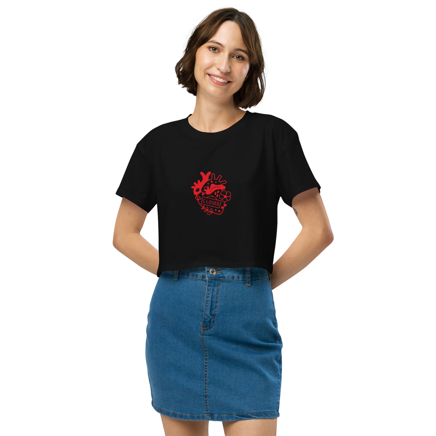 Women’s Closed Heart crop top