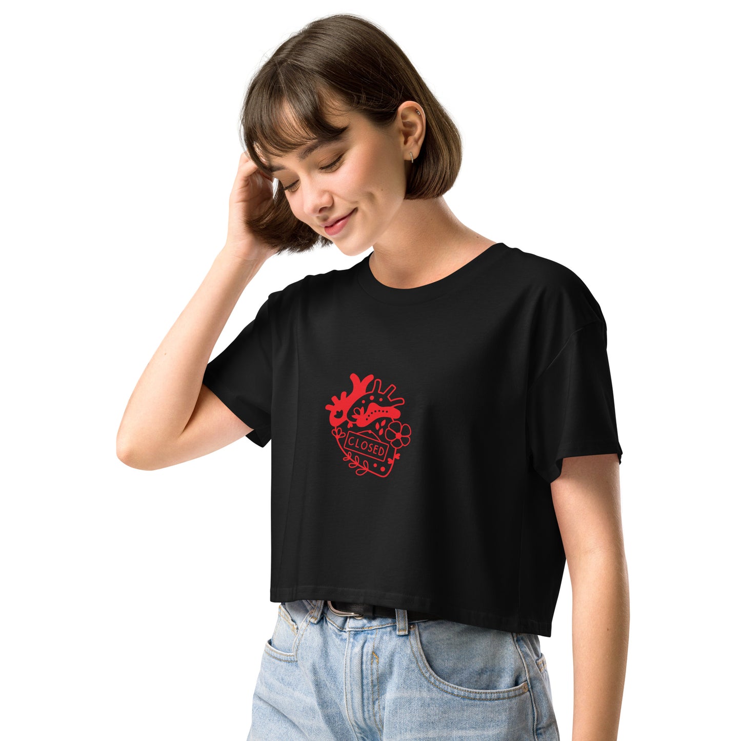 Women’s Closed Heart crop top