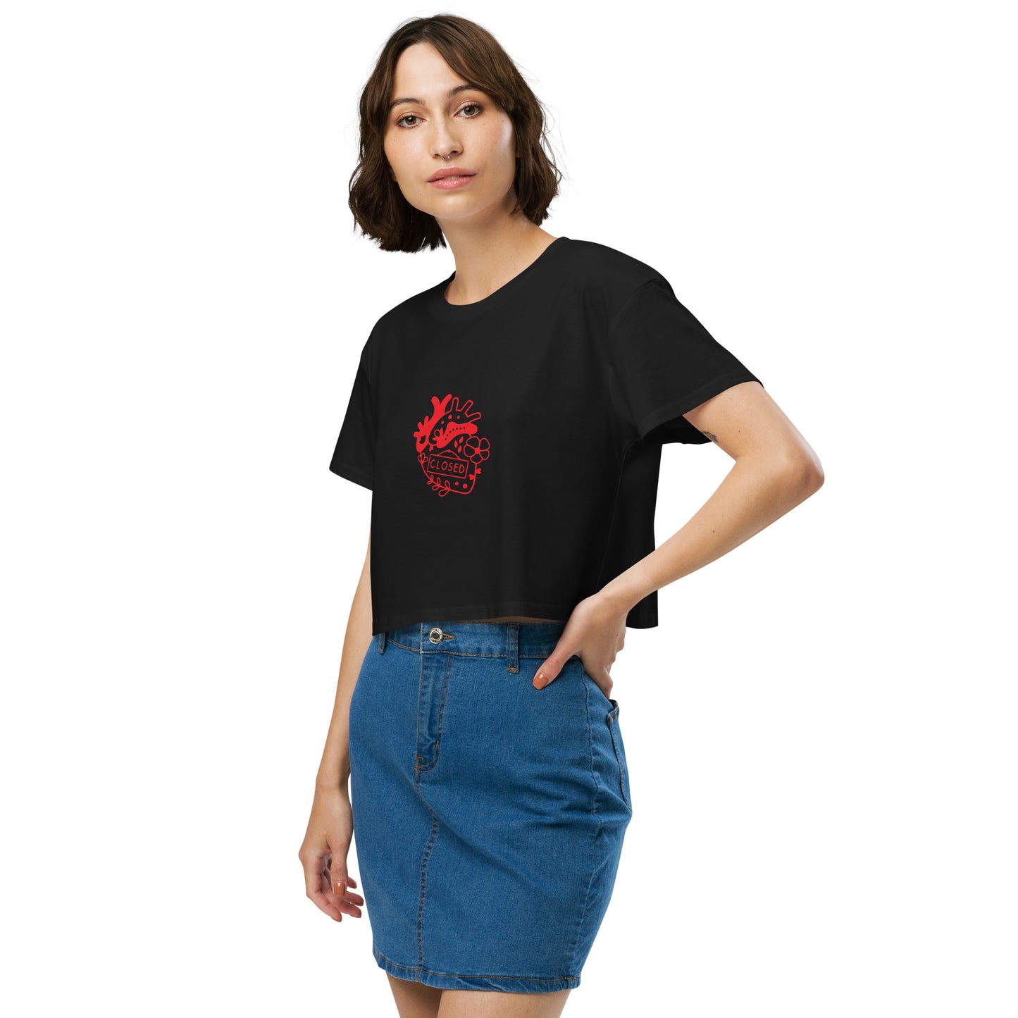 Women’s Closed Heart crop top