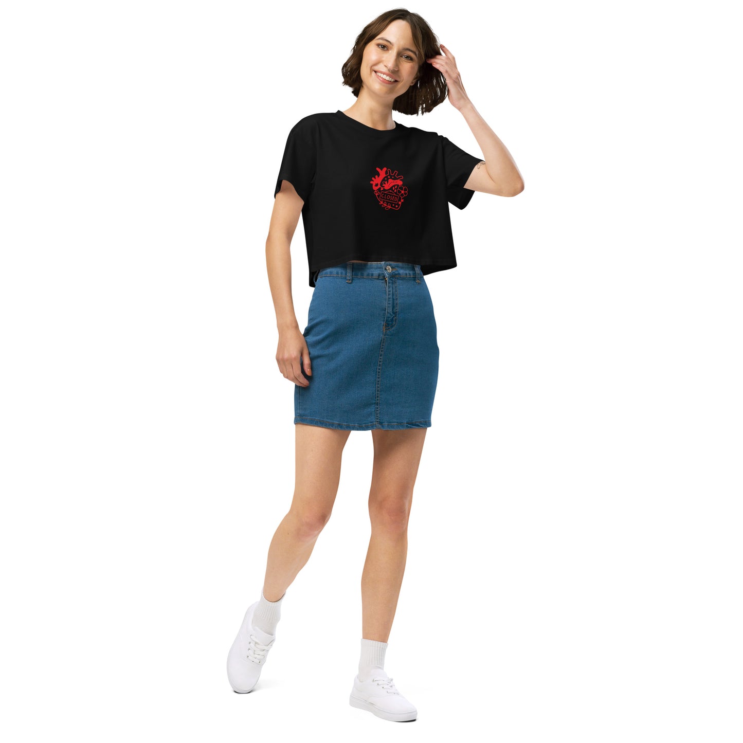 Women’s Closed Heart crop top