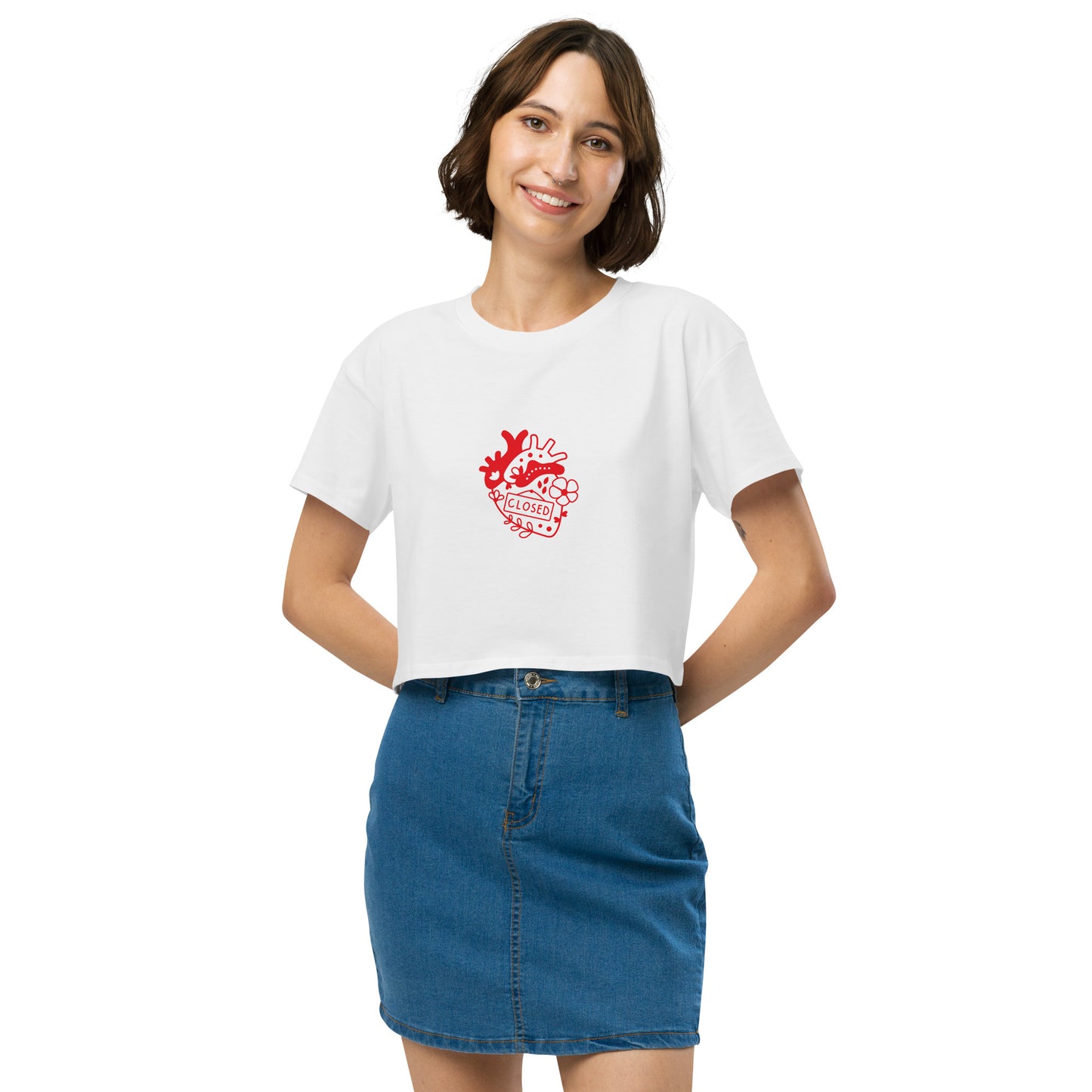 Women’s Closed Heart crop top