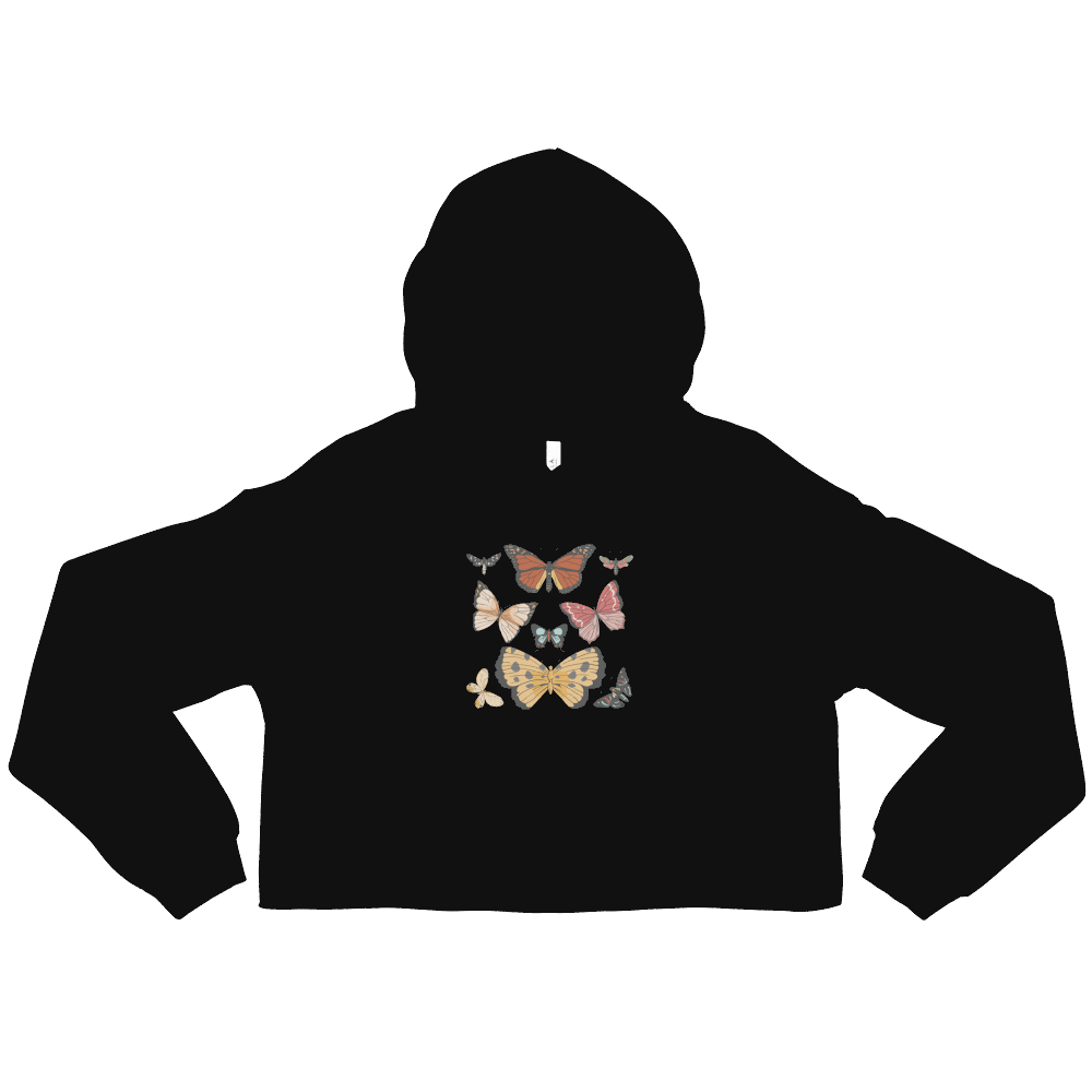 Buterfly Crop Hoodie