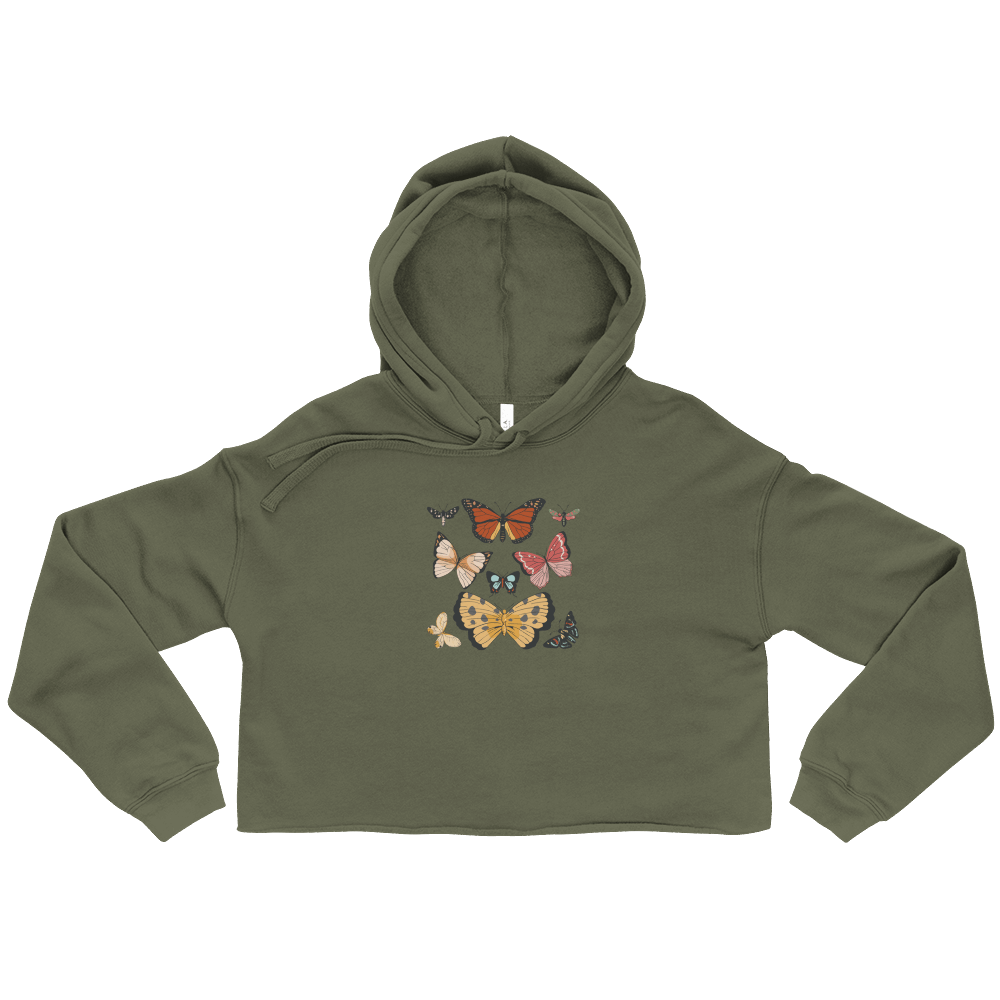 Buterfly Crop Hoodie