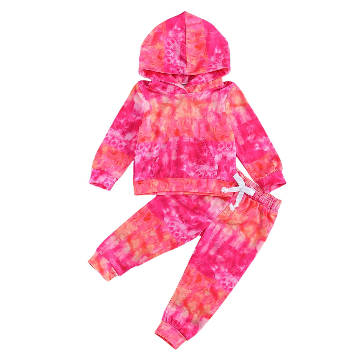 Tie Dye , Baby Girl Hoodies and Pants,  2Pcs Sets