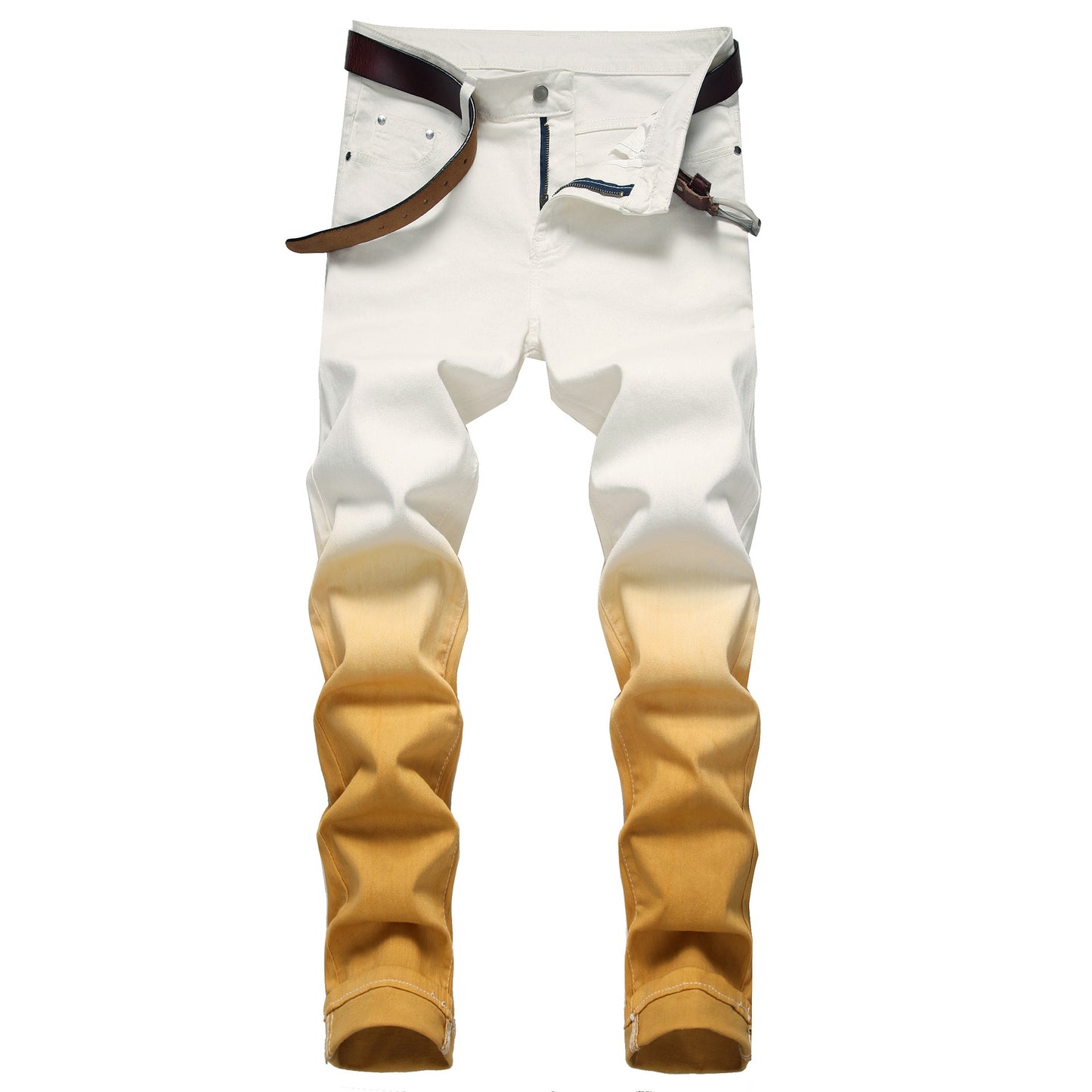 Denim Pants White with blended colors