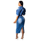 Women's  Denim Skirt 2 Piece Set  Denim Matching Set