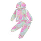 Tie Dye , Baby Girl Hoodies and Pants,  2Pcs Sets