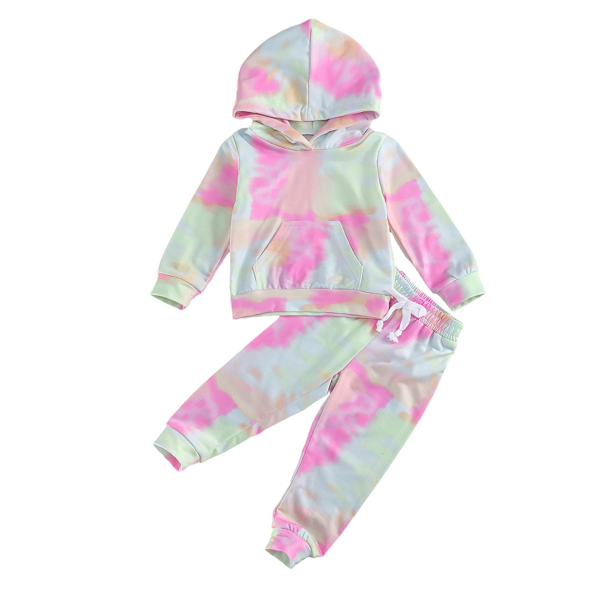 Tie Dye , Baby Girl Hoodies and Pants,  2Pcs Sets