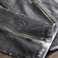 Broken Coated Ripped Jeans Men Cowboy Denim Black White Patchwork