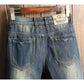 Winter Thick Warm Fleece Jeans Casual Denim Patvhwotk