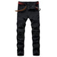 Denim Men Blue White Red Green Yellow Casual Jeans