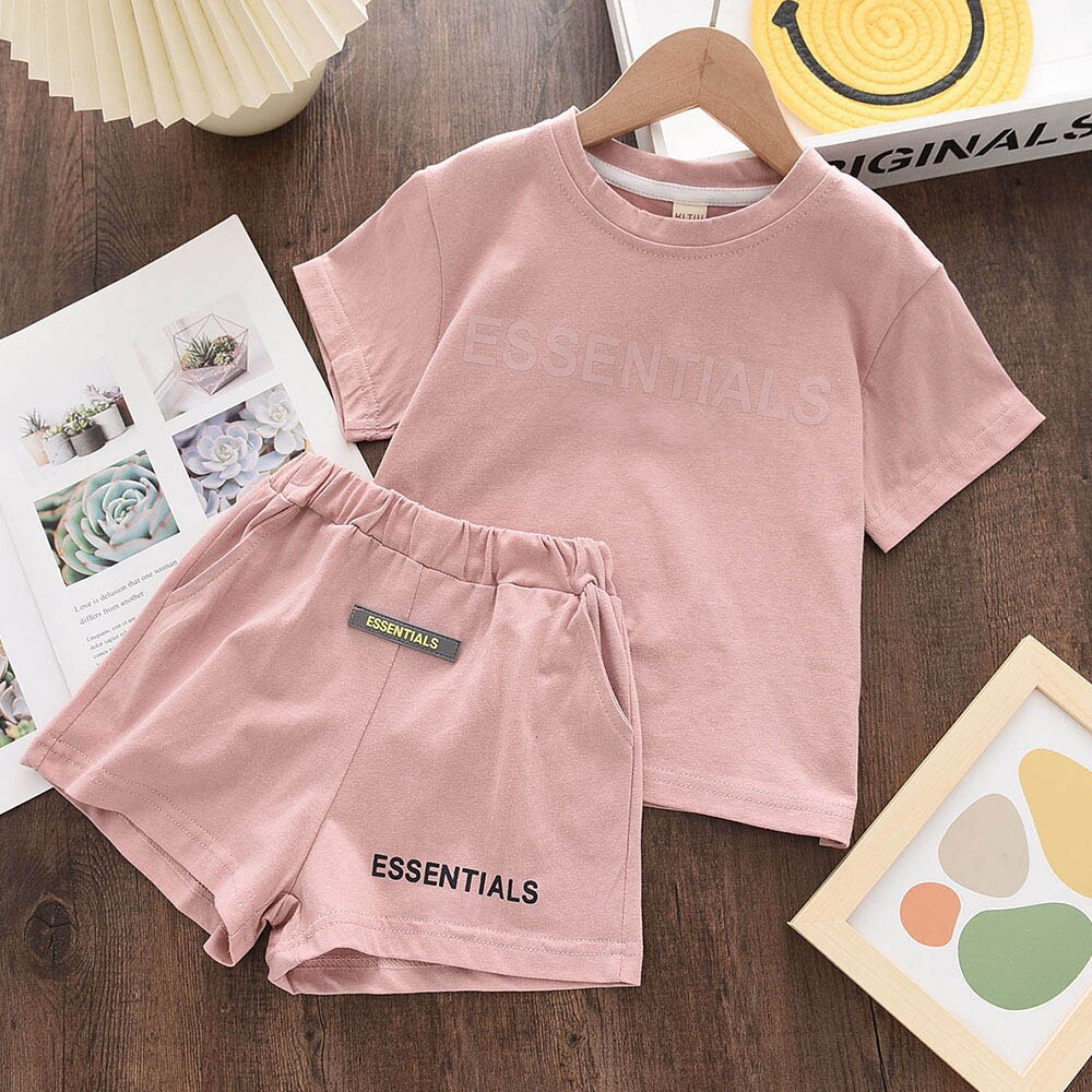 Casual Letter Printing T-shirt and Shirts Set 2pcs Baby Clothes Pajamas Suits