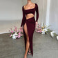 Hollow Out High Split N Sexy Women's Elegant Dress