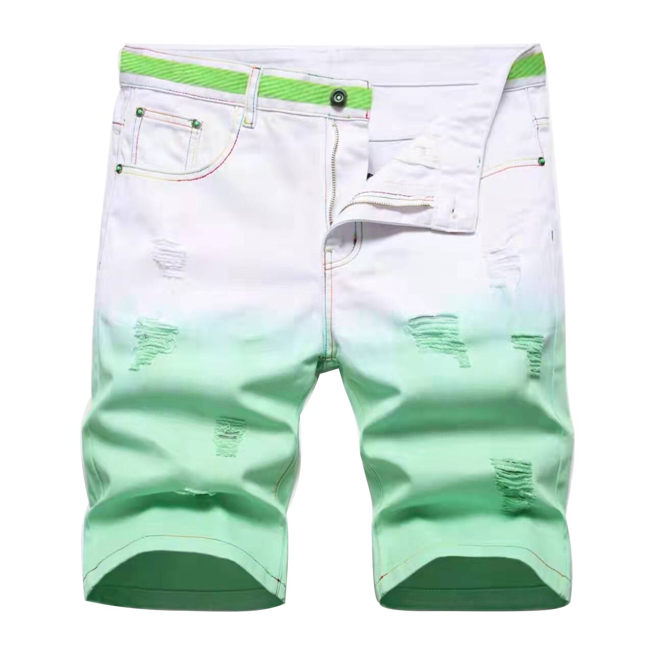 New Men Denim blended color Short