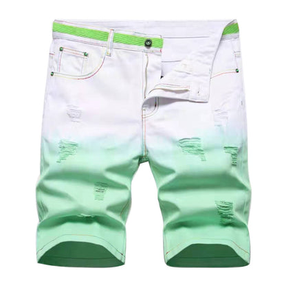 New Men Denim blended color Short