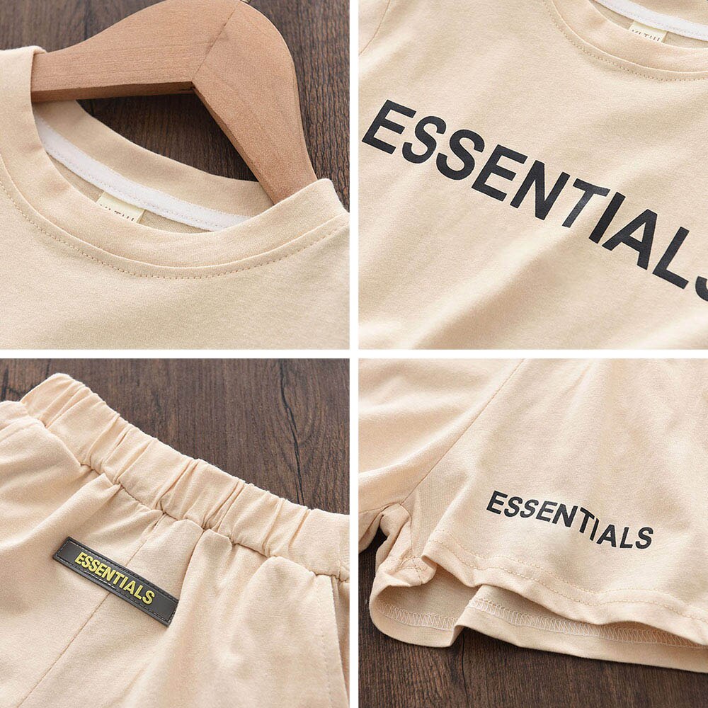 Casual Letter Printing T-shirt and Shirts Set 2pcs Baby Clothes Pajamas Suits