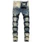 Summer Embroidery  Drape Paint Fashionable Pants