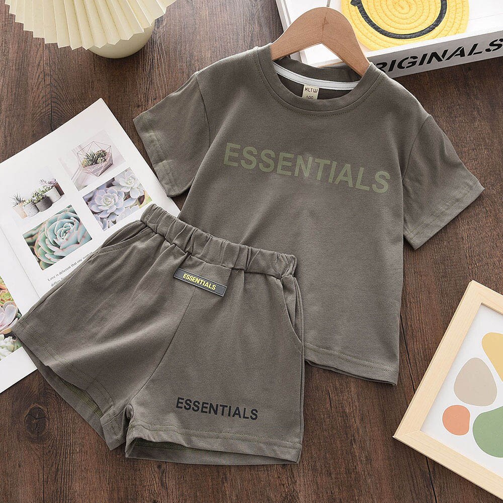 Casual Letter Printing T-shirt and Shirts Set 2pcs Baby Clothes Pajamas Suits