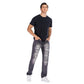 Denim Men Blue White Red Green Yellow Casual Jeans