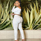 Sexy Hollow Out Button Tracksuit Women Casual Off the Shoulder Long Sleeve Crop Top + Pants Skinny Club 2 Piece Set Outfits Fall