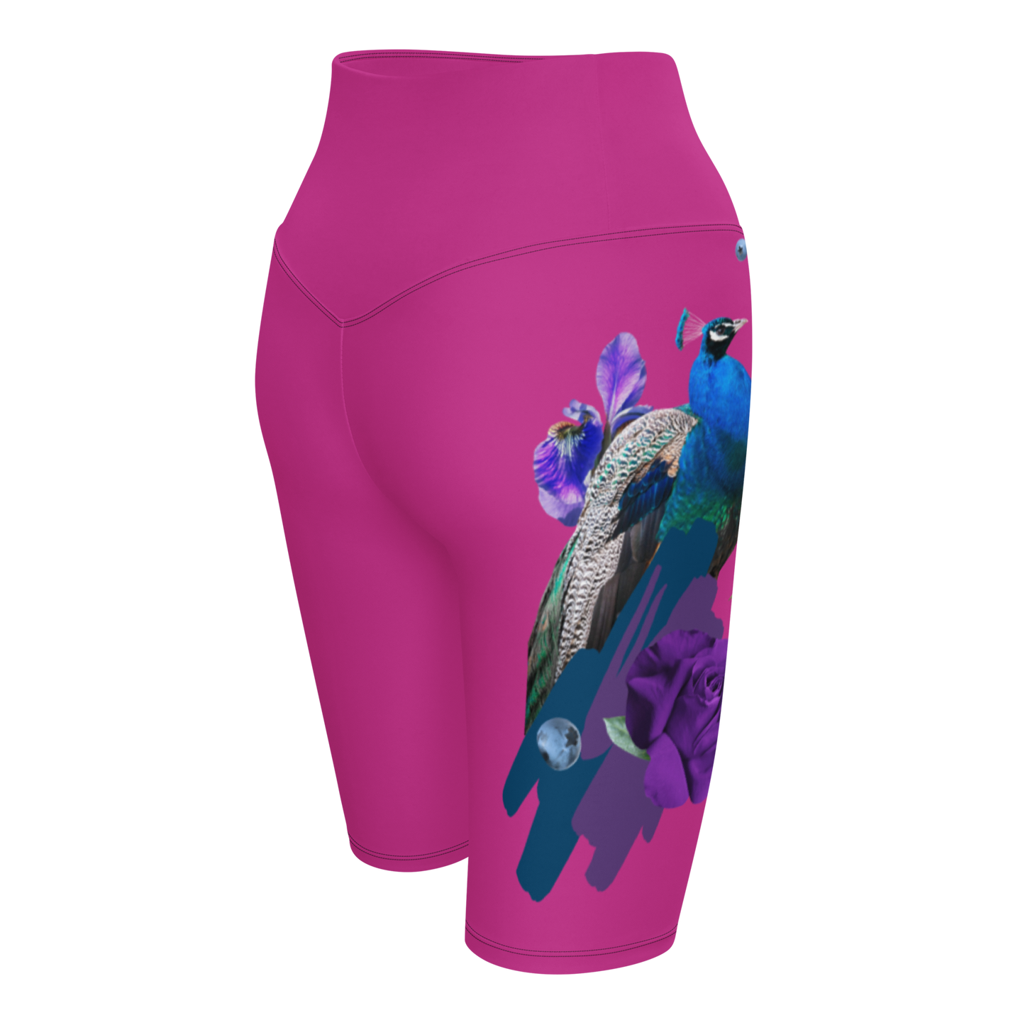 Peacock Biker Shorts