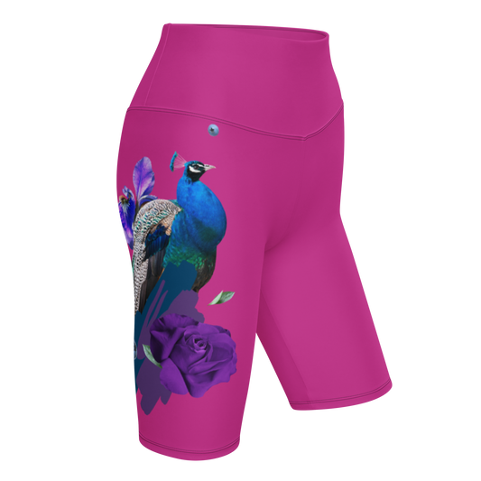 Peacock Biker Shorts