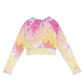 Tie-Dye long-sleeve crop top