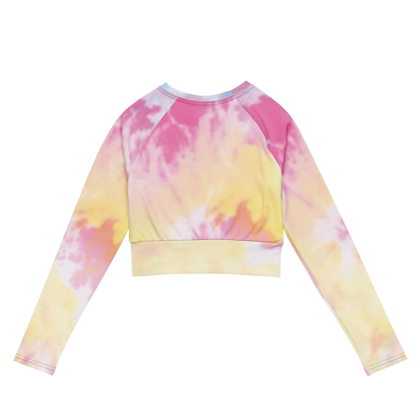 Tie-Dye long-sleeve crop top