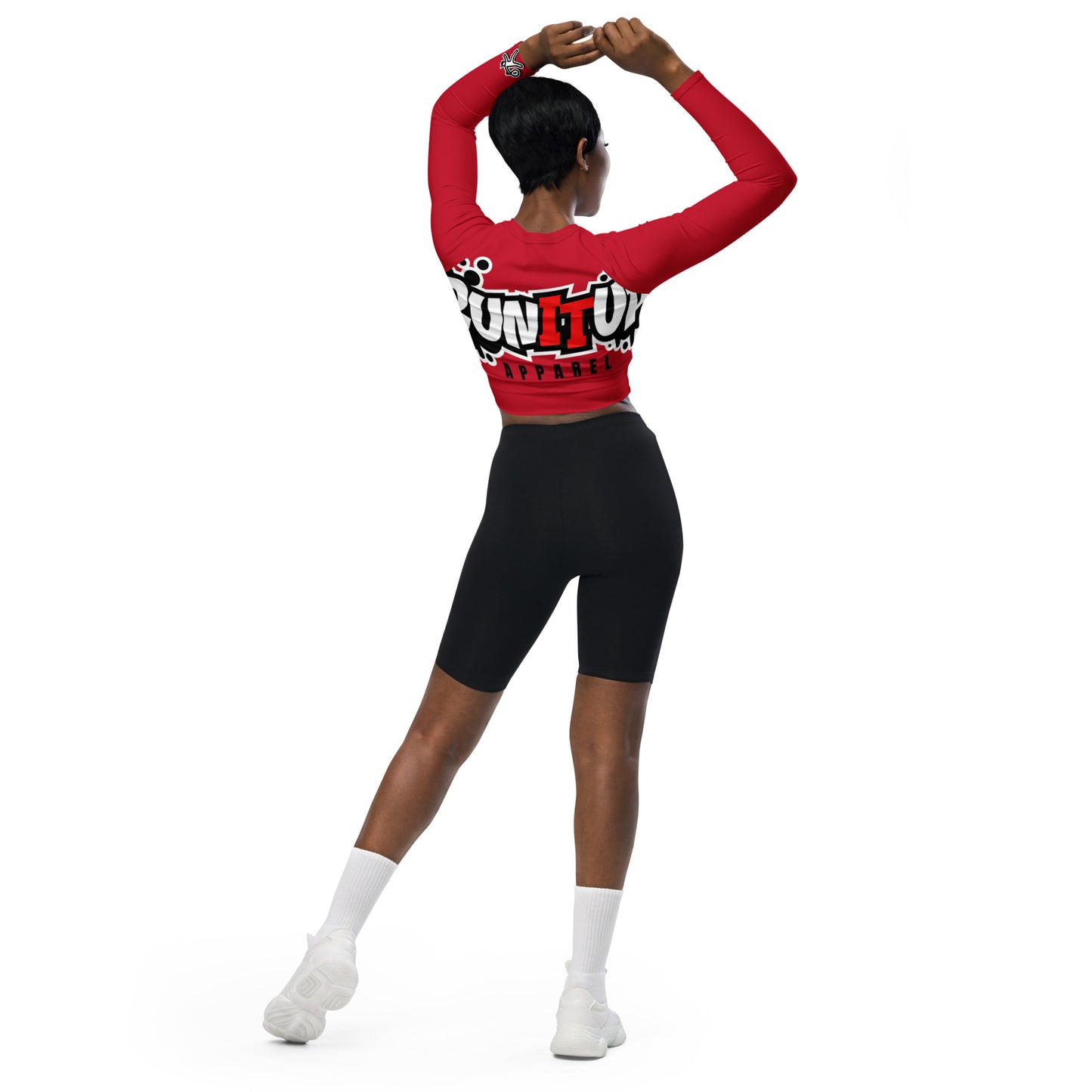 You Have To Run It Up long-sleeve crop top