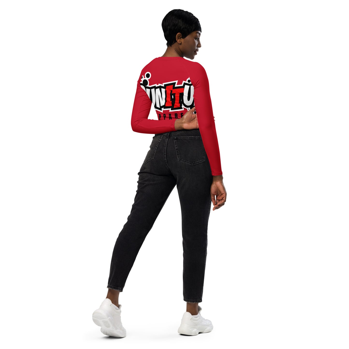 You Have To Run It Up long-sleeve crop top