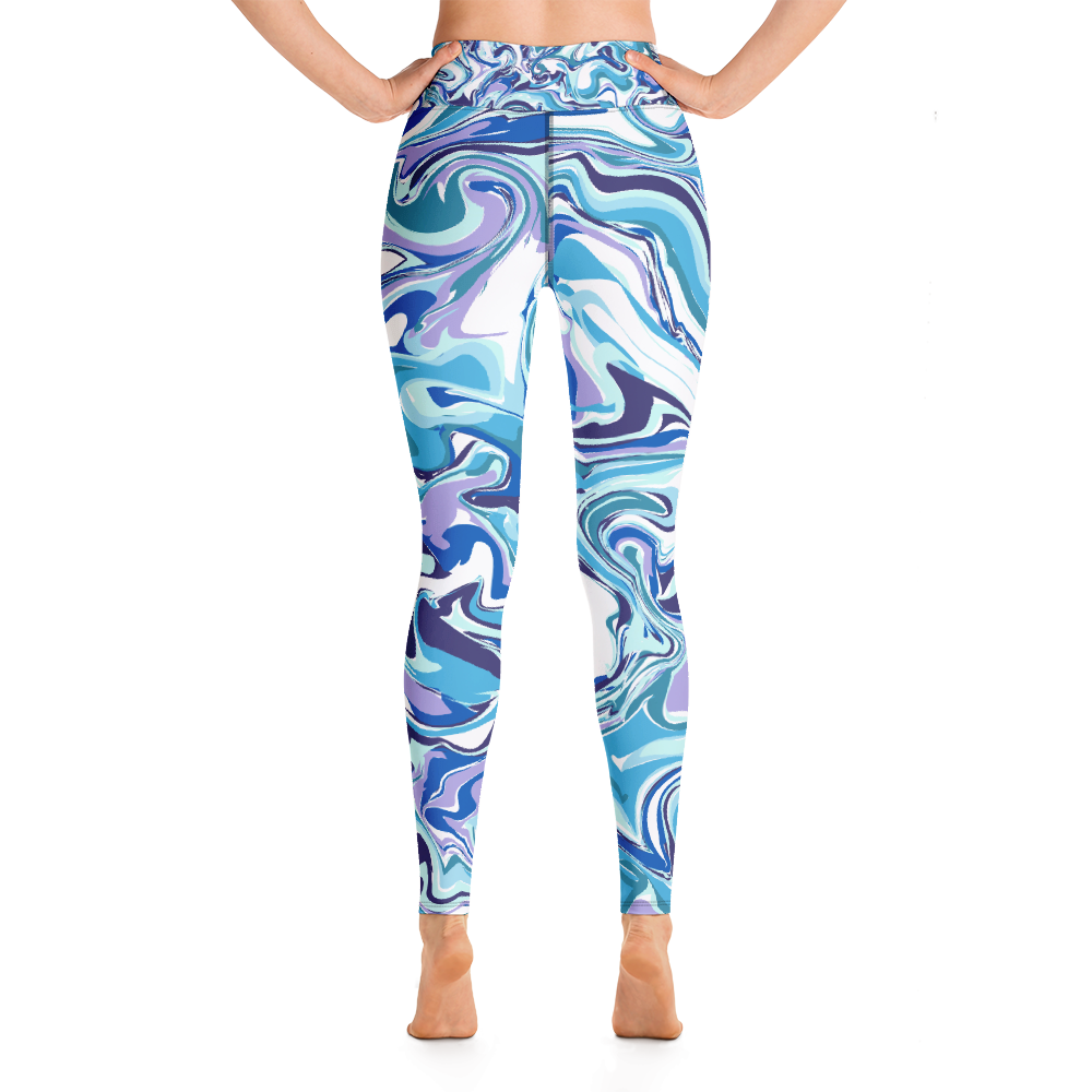 Yoga Blue Swirl Leggings