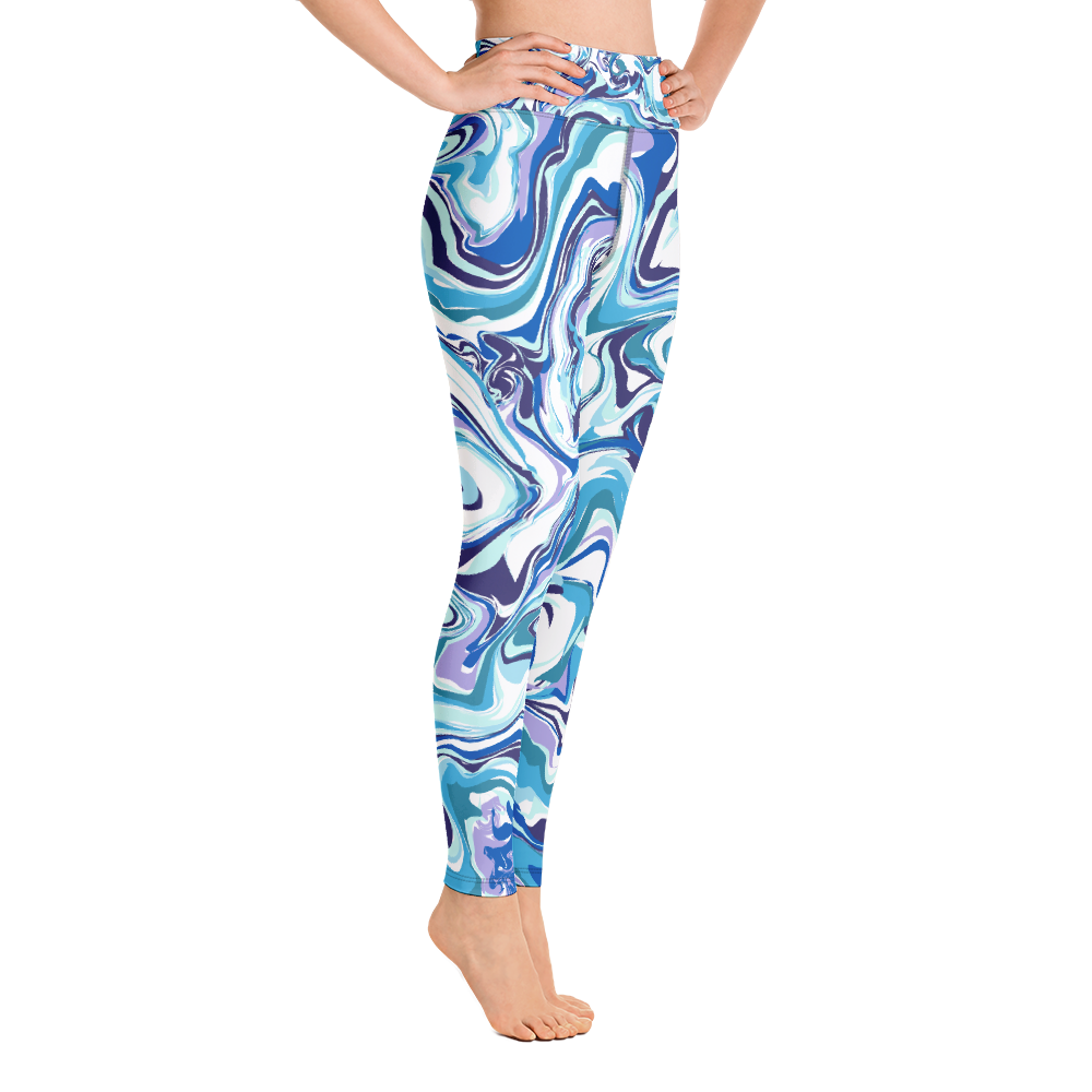 Yoga Blue Swirl Leggings